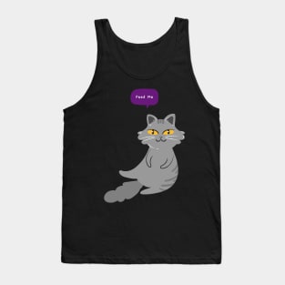 Feed Me Funny Hungry Cat Tank Top